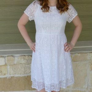 White Lace Dress Size Small